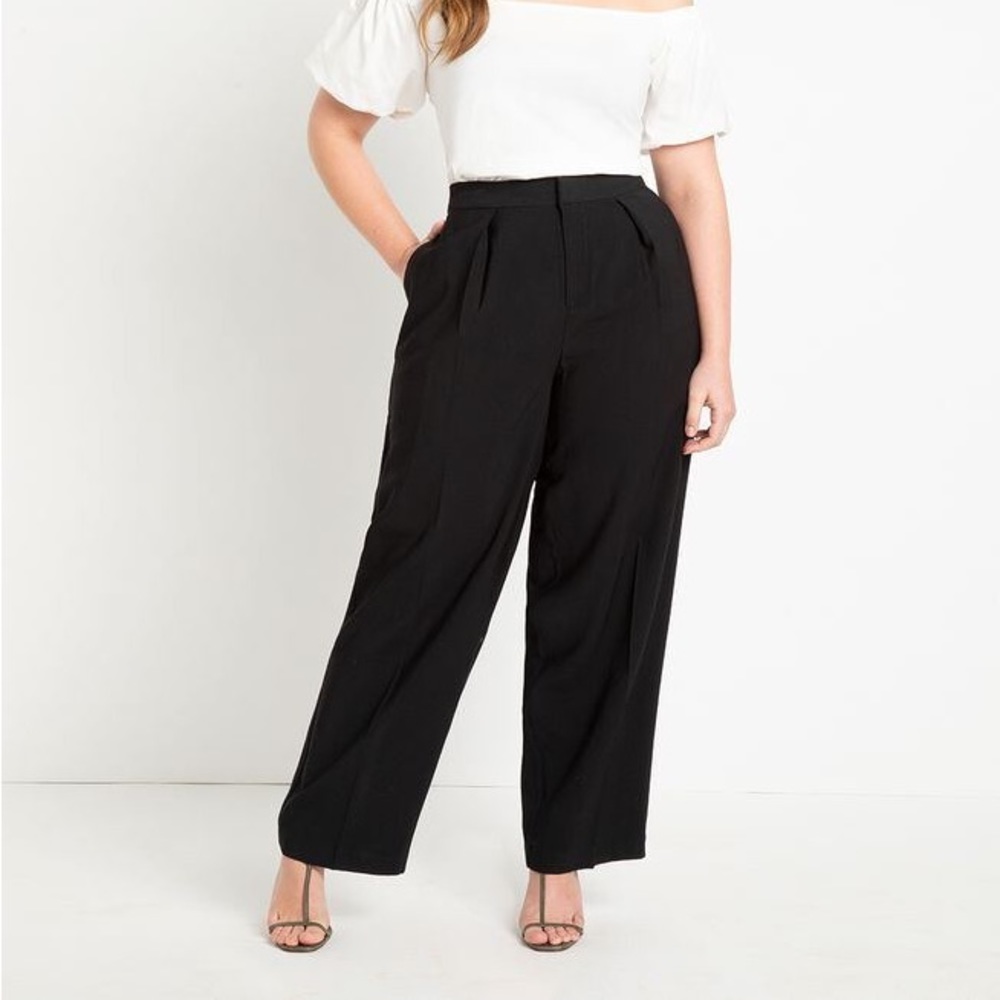 NWT Eloquii Straight Leg Trouser in black
